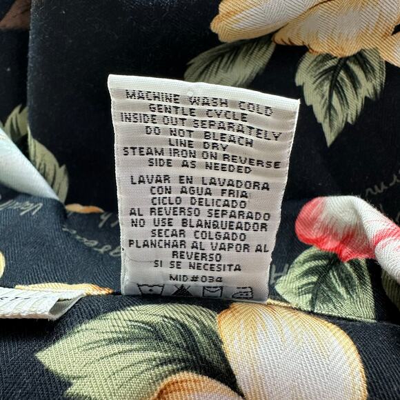 Vintage White Stag Hawaiian Button-Up Camp Shirt Women Size 16W Woven Tropical - Picture 9 of 9